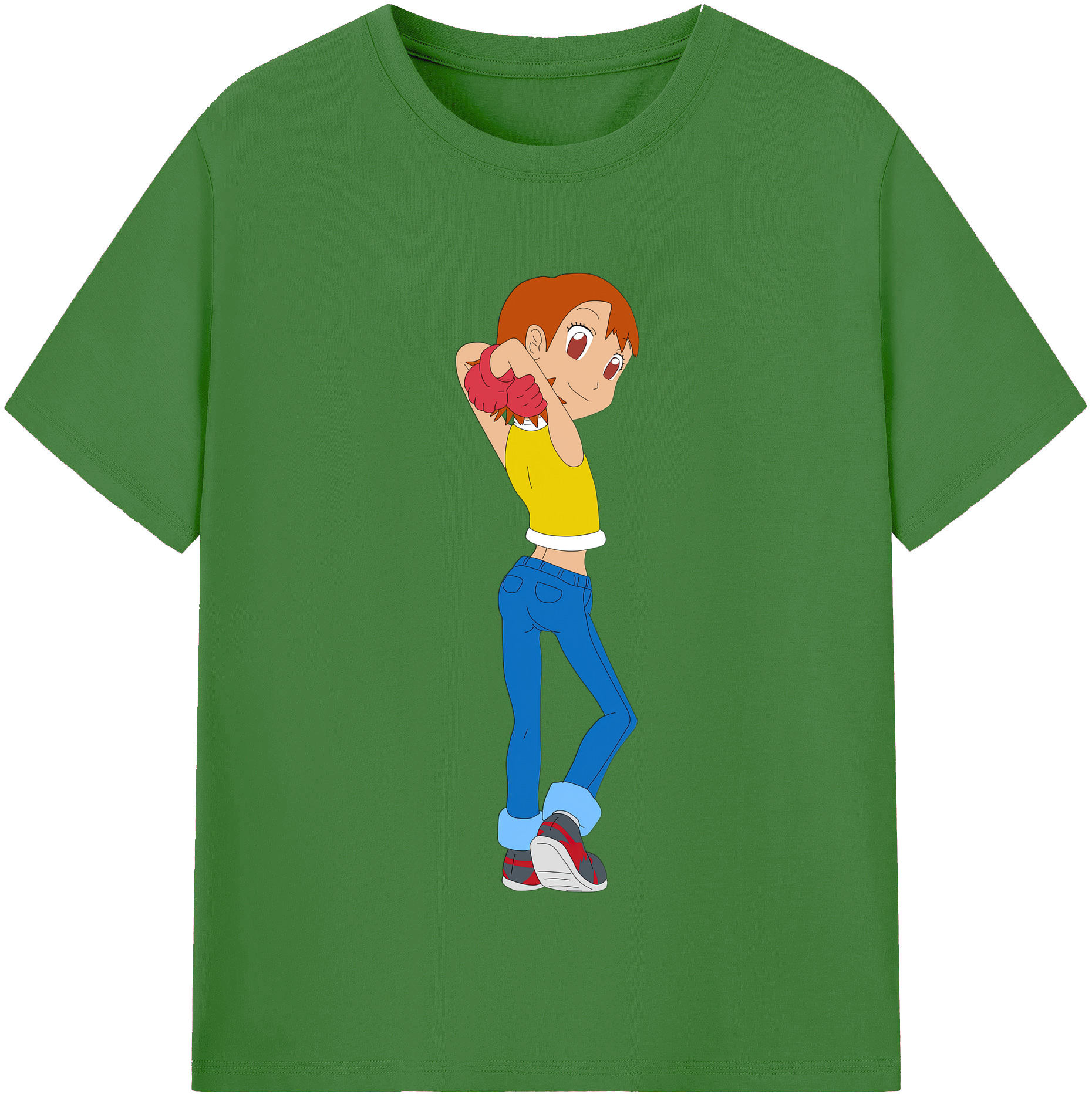 （画像用） Digimon デジタルモンスター/デジモン レディースカジュアルプリントTシャツ（綿100％）